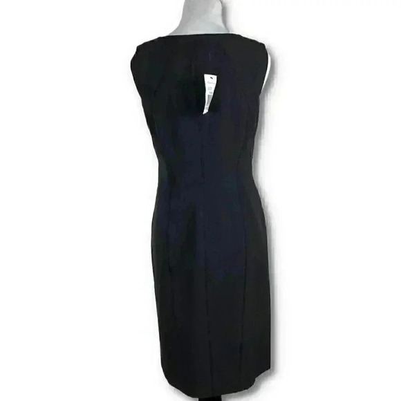 New Kenneth Cole collection womens zip down dress size 4 black pencil career LBD - Picture 3 of 11